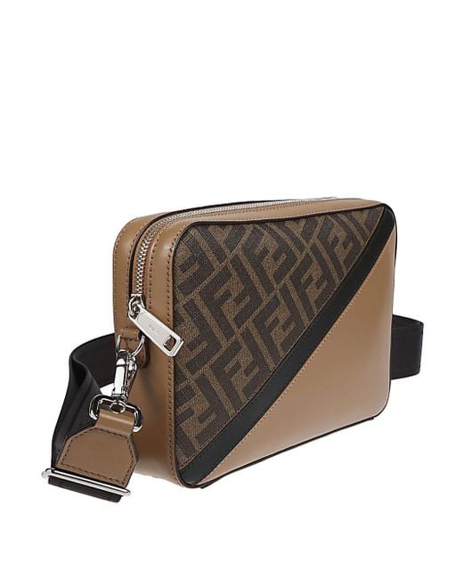 Fendi leather top camera bag