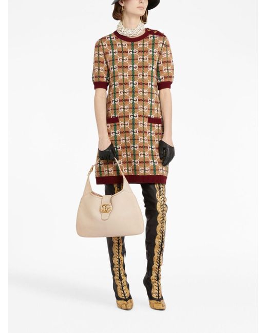 Gucci Aphrodite Medium Shoulder Bag in Natural | Lyst