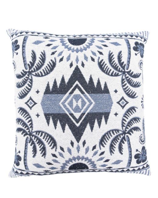 Alanui Blue Lush Nature Cotton Cushion