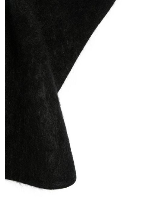 Soft Goat Black Cashmere Scarf