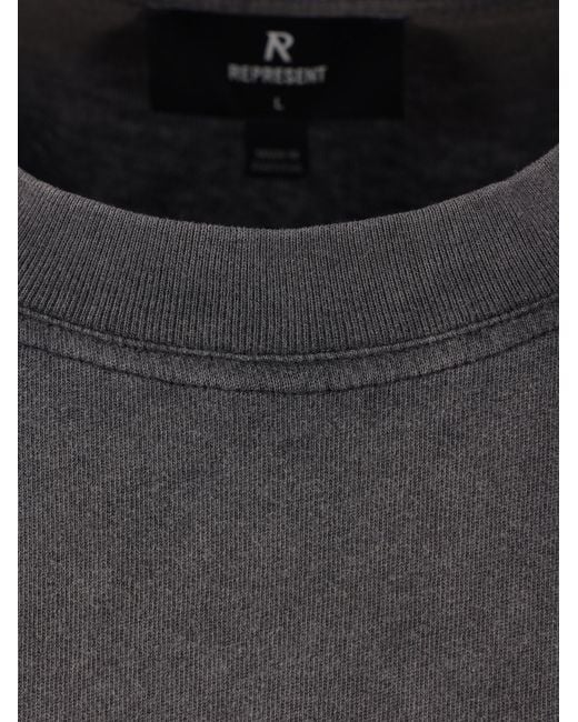 Represent Gray Owners Club Script T-Shirt for men