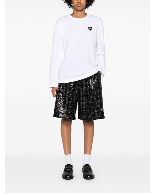 COMME DES GARÇONS PLAY White Cotton T-Shirt for men