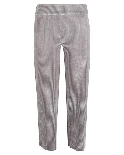 Avenue Montaigne Gray Alex Velvet Trousers