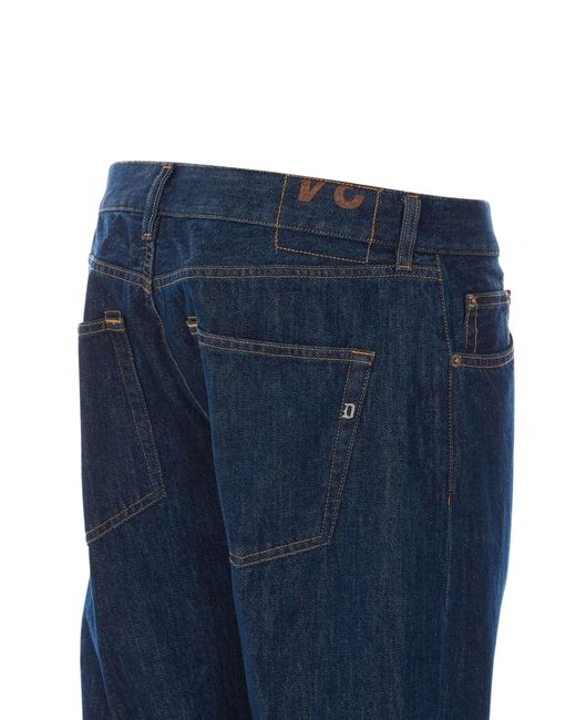 Dondup Blue Icon Relax Tapered Jeans for men