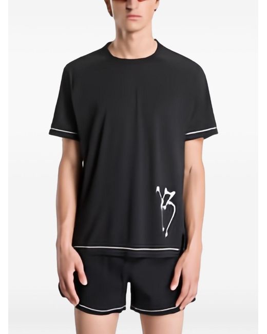 Y-3 Black Running T-Shirt for men