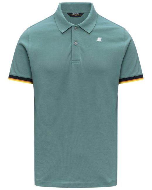K-Way Green Polo Vincent for men