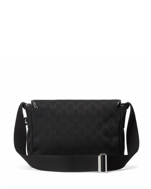 Gucci Black Small Gg Canvas Shoulder Bag for men