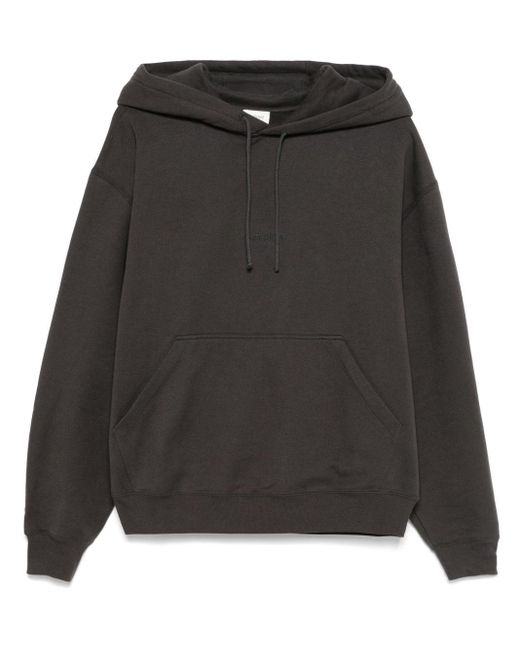 Saint Laurent Gray Cotton Hoodie for men
