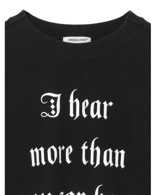 Undercover Black Sweatshirt With Print for men
