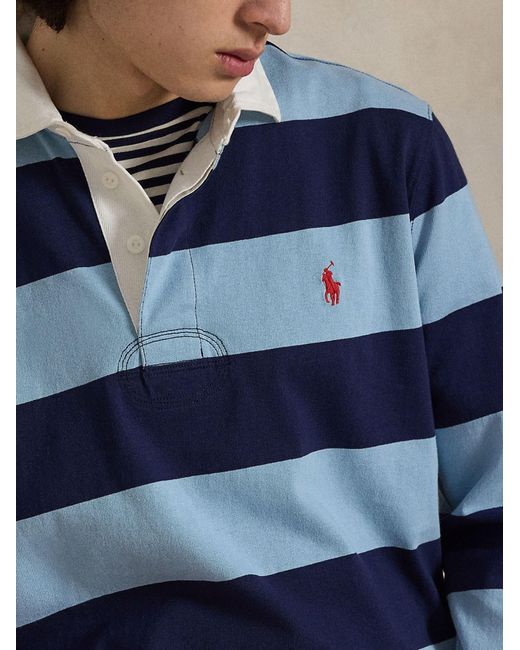 Polo Ralph Lauren Blue The Iconic Rugby Polo Shirt for men