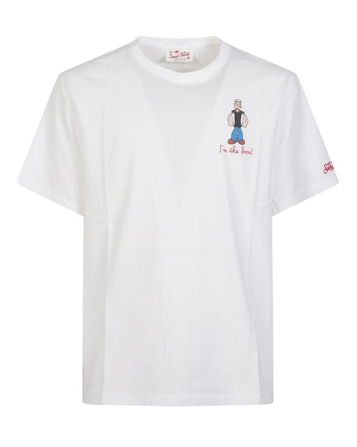 Mc2 Saint Barth White I'M The Boss T-Shirt for men
