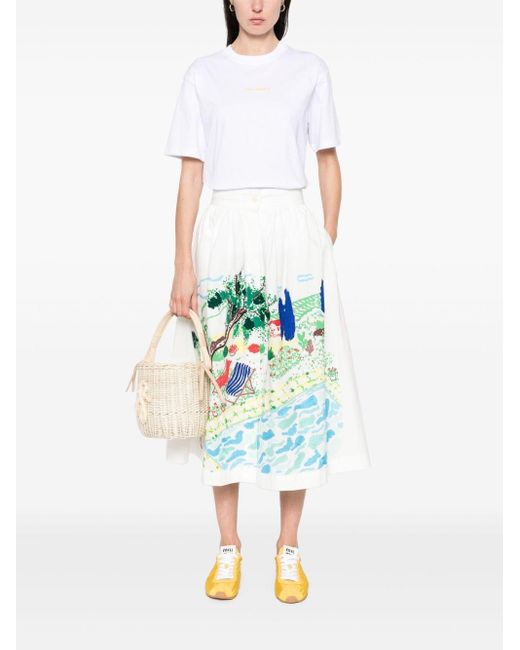 Giada Benincasa White Italian Summer T-Shirt