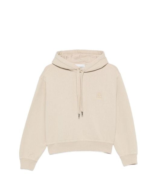 Isabel Marant Natural Salmy Cotton Hoodie