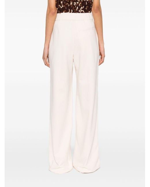 Dries Van Noten White Hartia Cotton Trousers