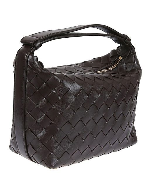 Bottega Veneta Black Wallace Mini Leather Handbag