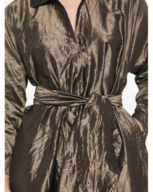 Daniela Gregis Natural Silk Midi Dress