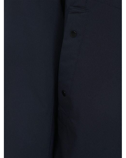 Stone Island Blue Hooded Blouson Jacket for men