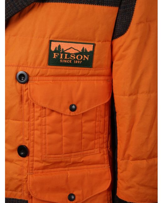 Junya Watanabe Orange Filson Patchwork Coat for men