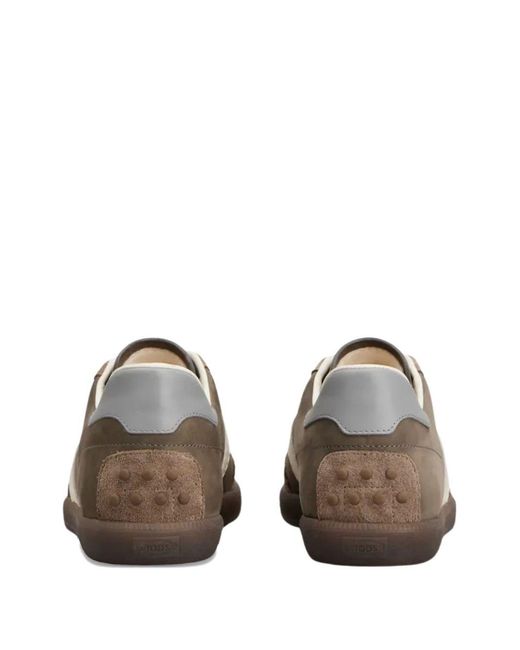 Tod's Brown Leather Sneakers for men