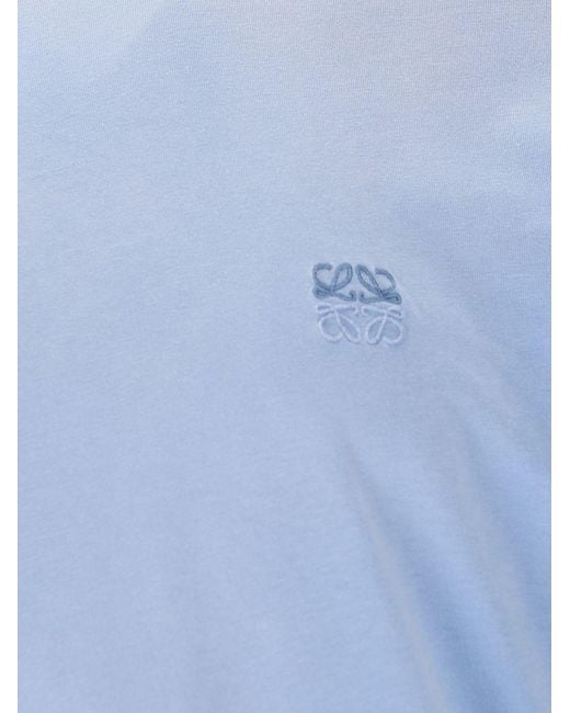 Loewe Blue Anagram Cotton T-Shirt for men