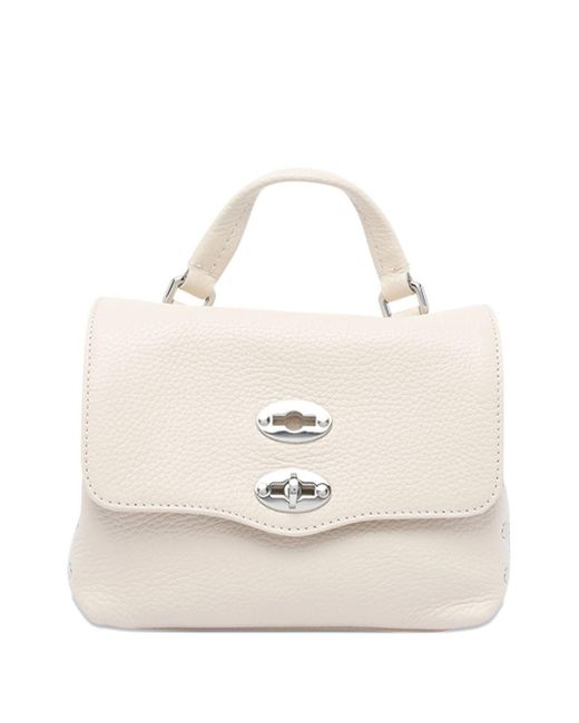 Zanellato White Postina Daily Baby Leather Handbag