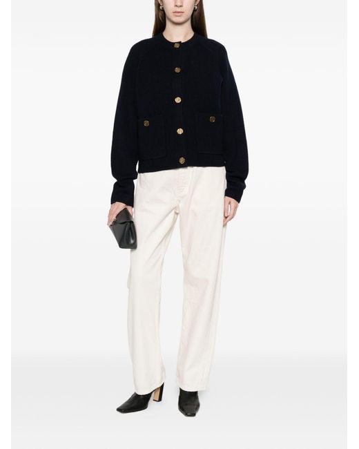 Totême Blue Wool Cardigan