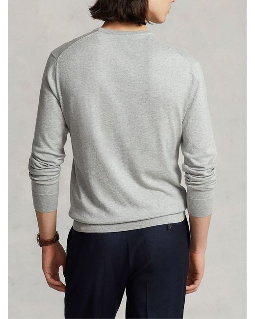 Polo Ralph Lauren Gray Slim Fit Cotton Shirt for men