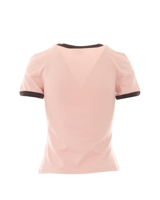 Chloé Pink Printed Cotton T-Shirt