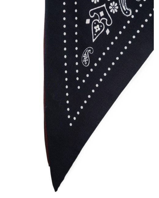 Destin Black Printed Bandana Foulard