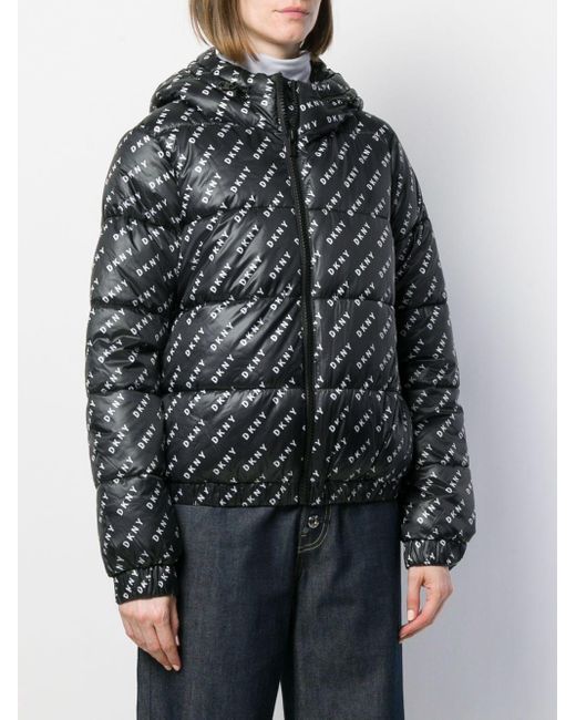 Dkny sport online logo padded jacket