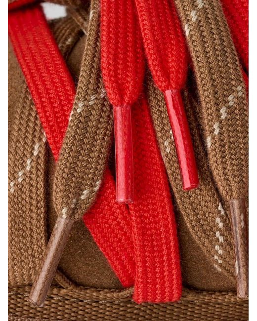 Ugg Red Tasman Lace Slip-On Shoes With Dual Lace System for men