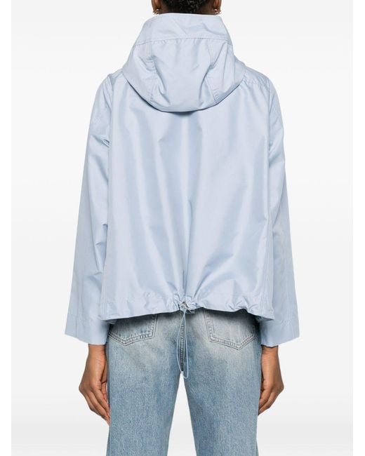 Fay Blue Short Hooded Parka Coat