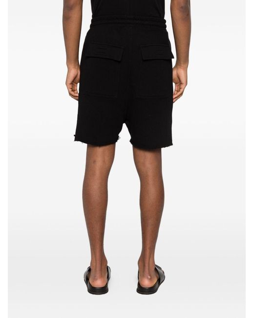 Thom Krom Black Drawstring Shorts for men