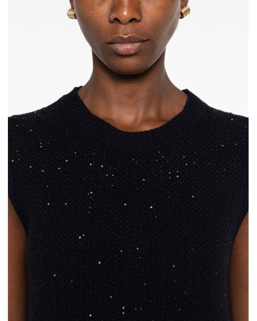 Fabiana Filippi Black Wool Blend Short Dress