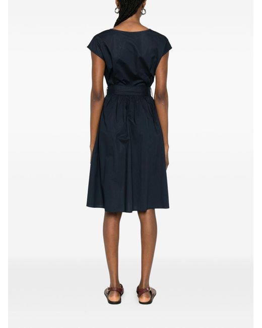 Woolrich Blue Cotton Short Dress