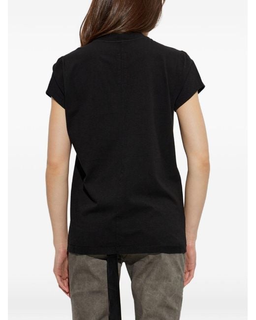 Rick Owens Black Cotton T-Shirt