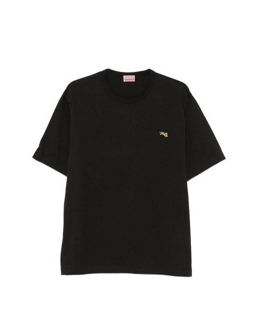 KENZO Black Gots Cotton T-Shirt for men