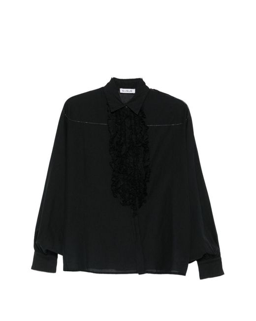 SOSUE Black Antonia Cotton Shirt