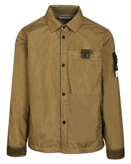 Stone Island Green Coach Jacket for men