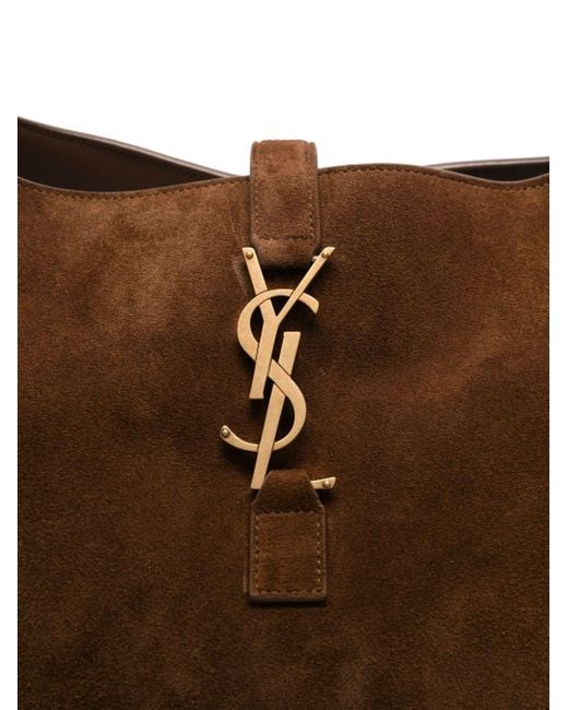 Borsa Shopping Le 5 À 7 Bea di Saint Laurent in Brown