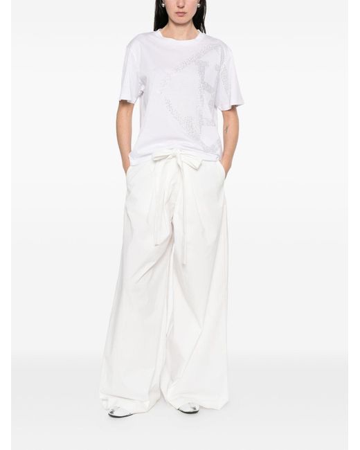 Herno White Stud Detail T-Shirt