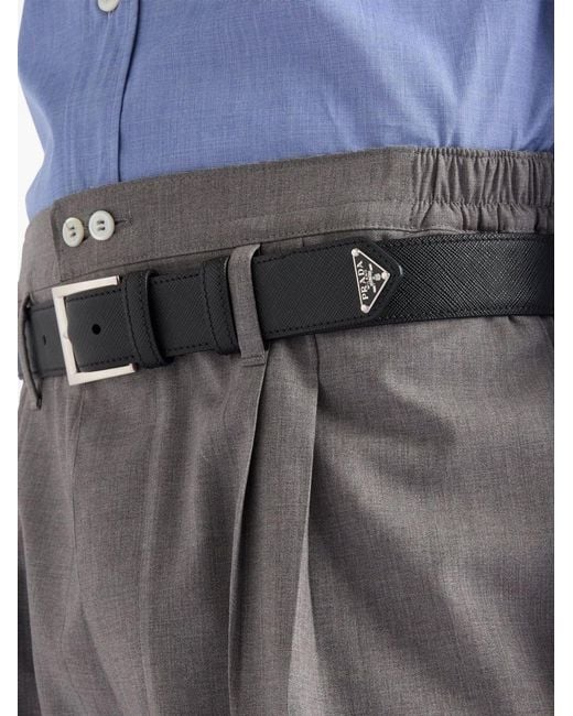Prada Black Belts for men