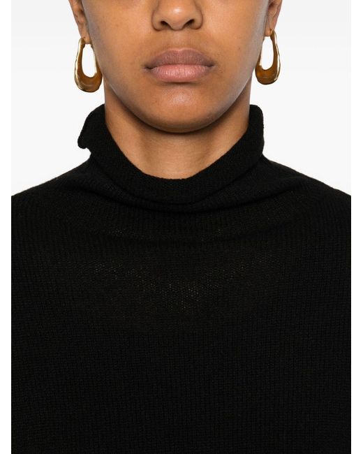 Be You Black Cashmere Turtle-Neck Sweater