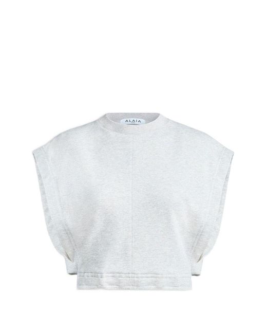 Alaïa White Cotton Top