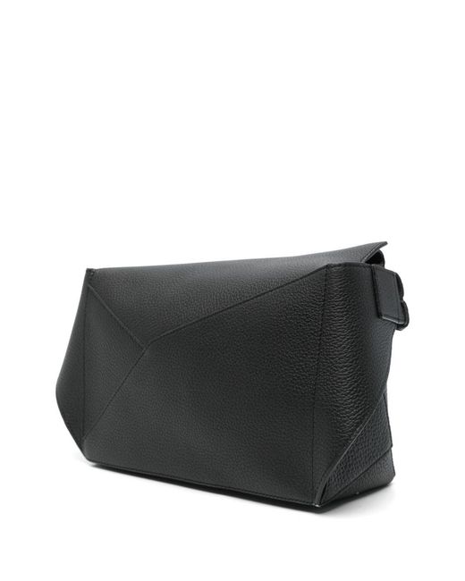Loewe Black Puzzle Edge Small Leather Bumbag for men