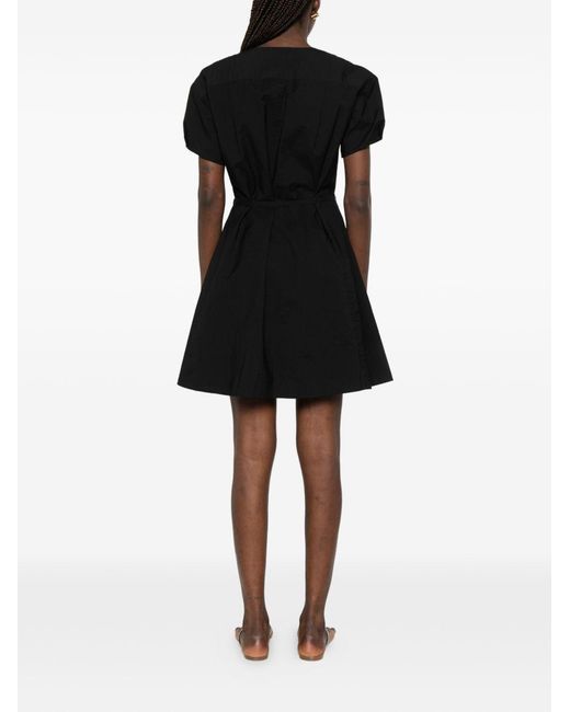 Loewe Black Cotton Short Dress