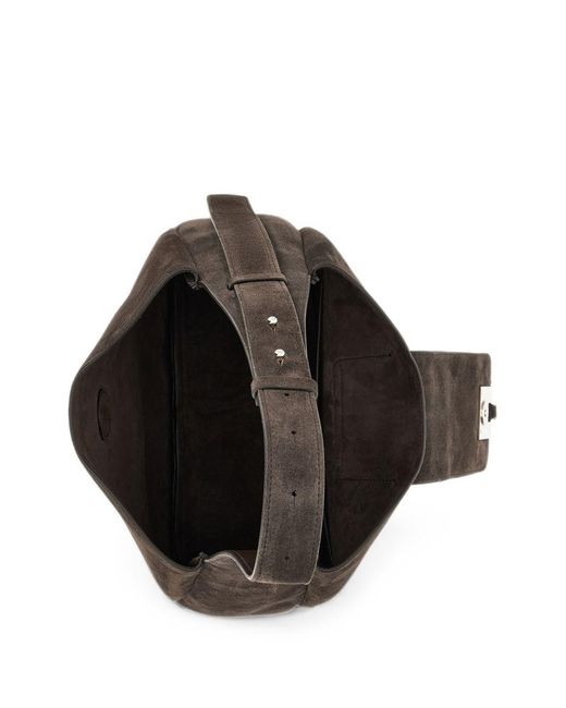 Hogan Black Trend Leather Hobo Bag