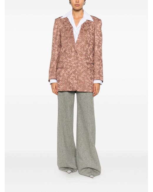 Dries Van Noten Pink Bastis Single-Breasted Jacket