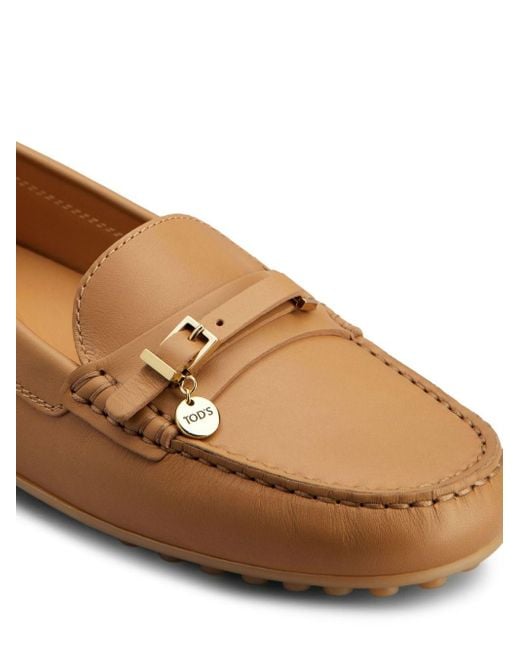Tod's Brown Leather Loafers