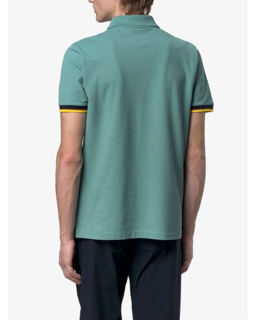 K-Way Green Polo Vincent for men